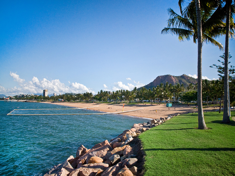 North Queensland coastline at golden hour